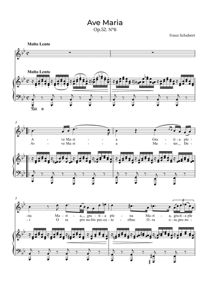 Ave Maria Schubert - Soprano in Bb