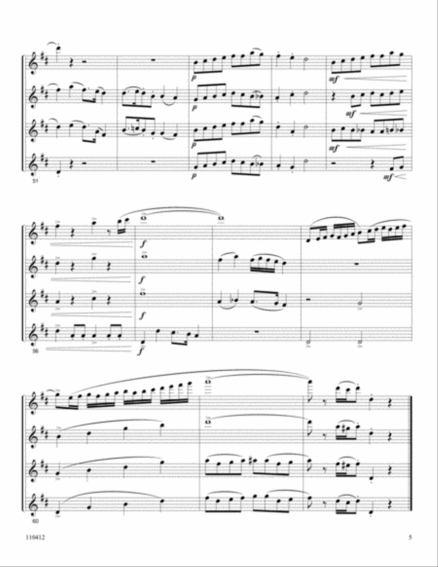 Follow On Follow On Flute Quartet scores gallery preview page 5