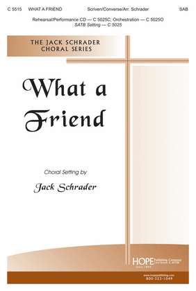Book cover for What a Friend