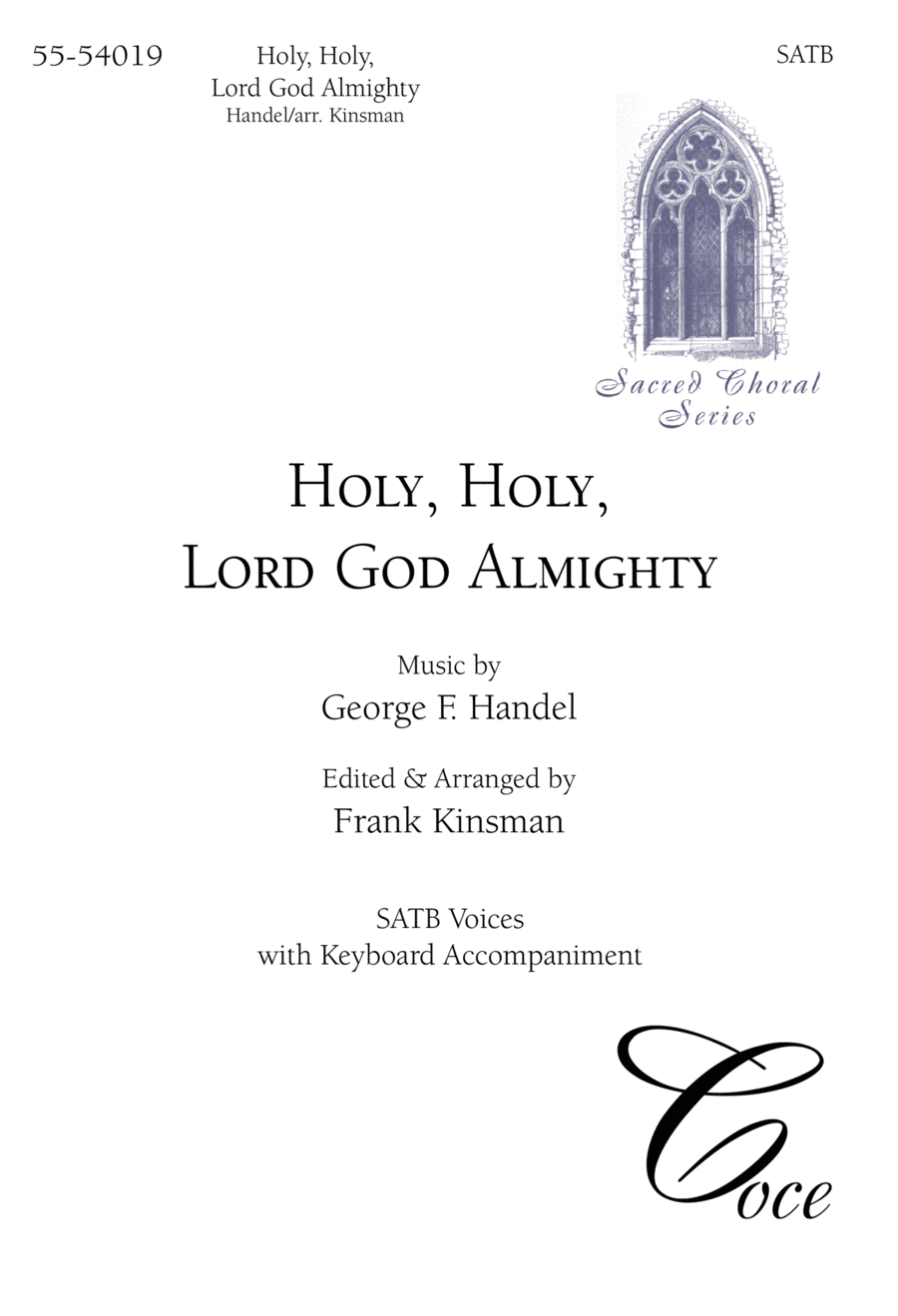 Holy, Holy, Lord God Almighty 4-Part scores gallery preview page 1