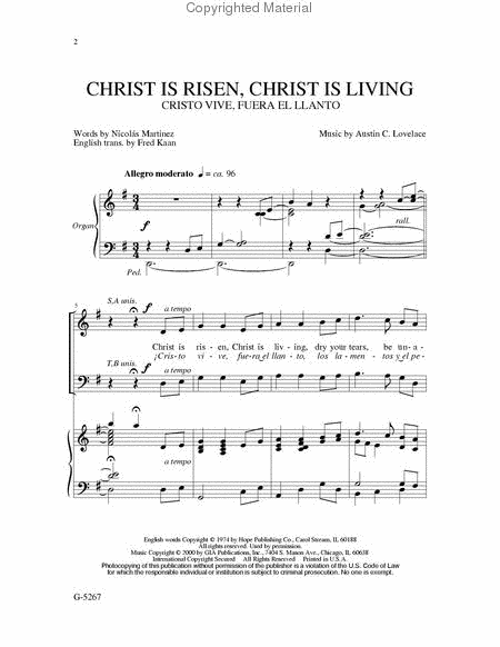 Christ Is Risen, Christ Is Living / Cristo Vive, Fuera el Llanto image number null