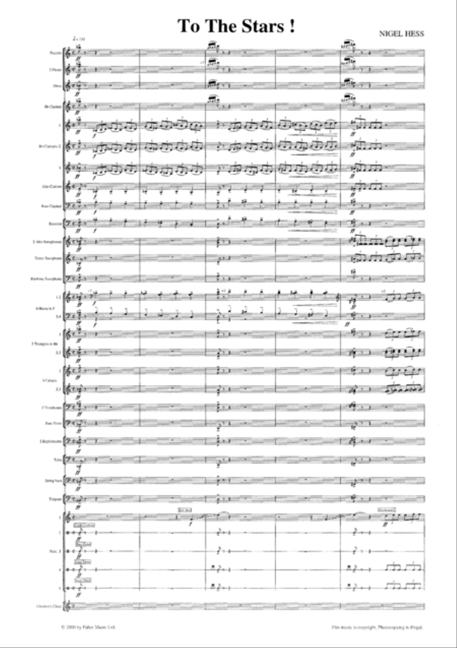 To the Stars Concert Band scores gallery preview page 2