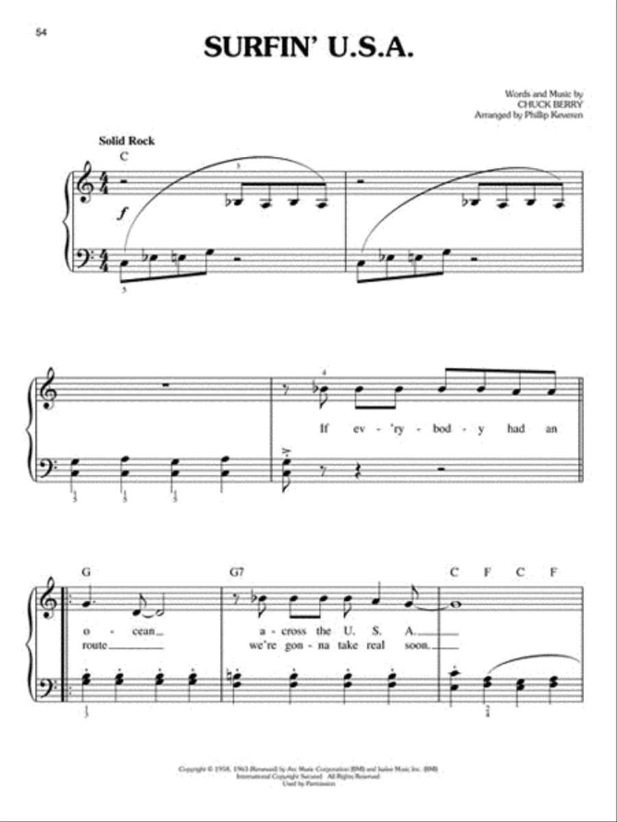 Early Rock 'N' Roll Easy Piano scores gallery preview page 3