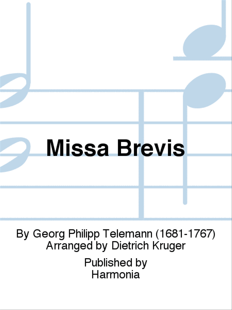 Missa Brevis Missa Brevis 4-Part scores gallery preview page 1