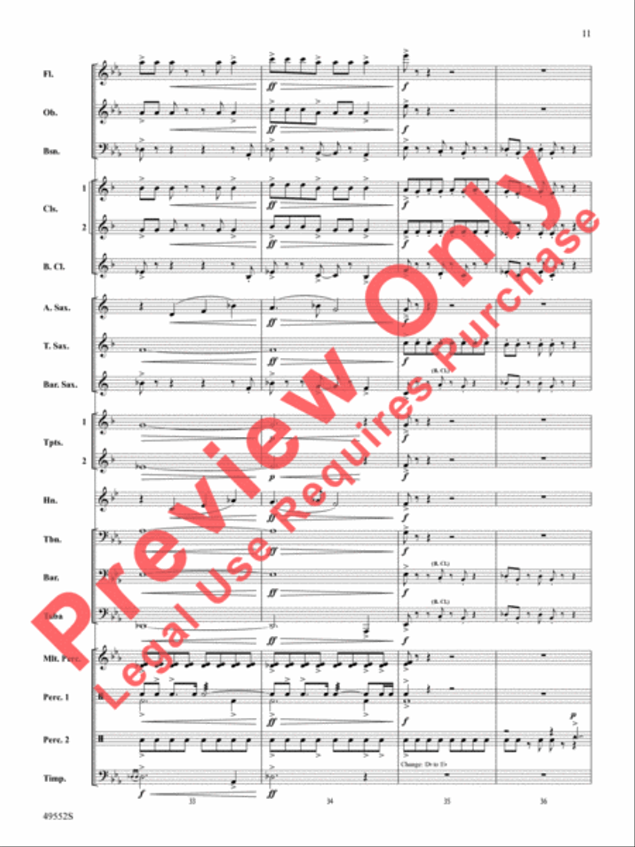 Dance of the Garden Gnomes Concert Band scores gallery preview page 12