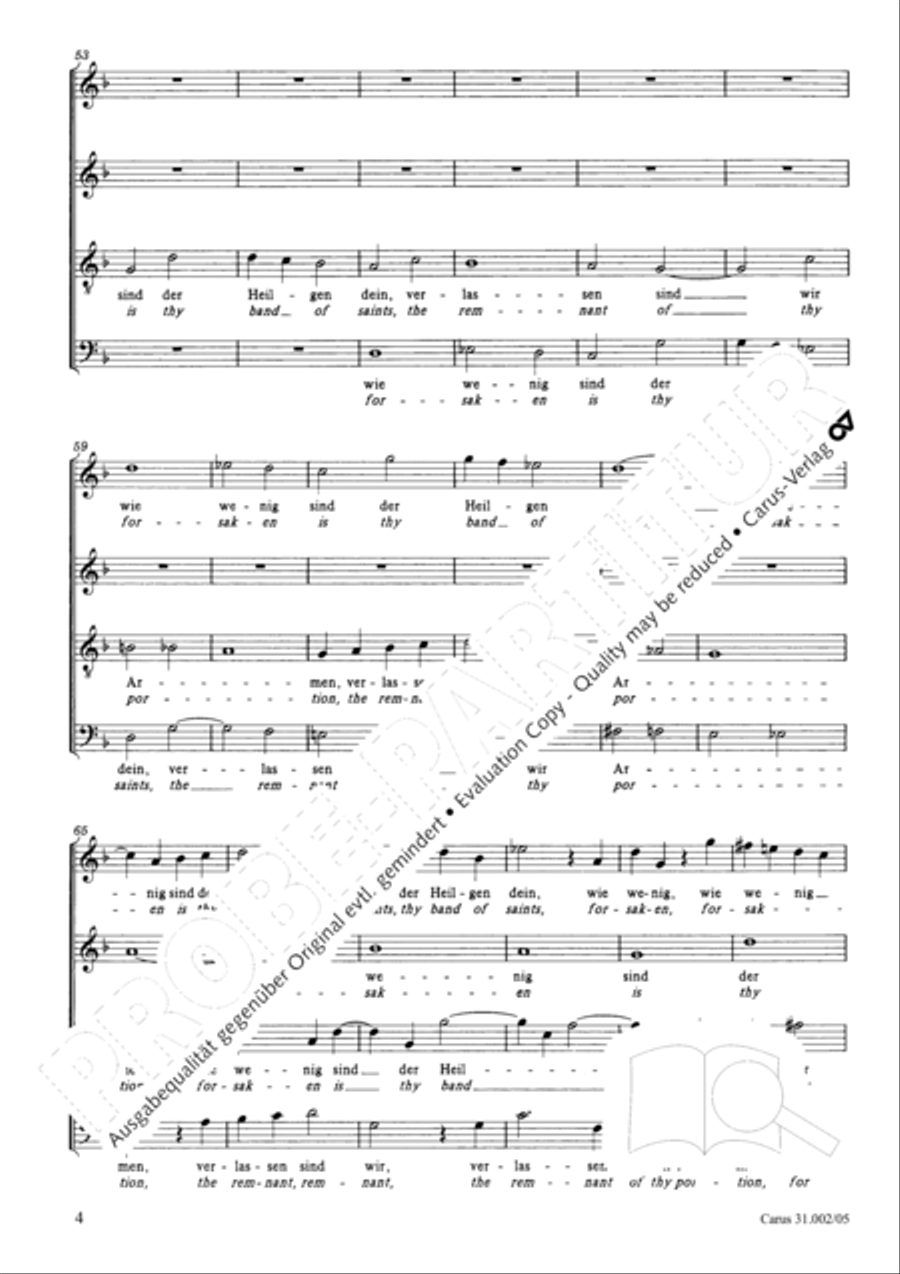 O God, from heaven look on us (Ach Gott, vom Himmel sieh darein) ATB scores gallery preview page 5