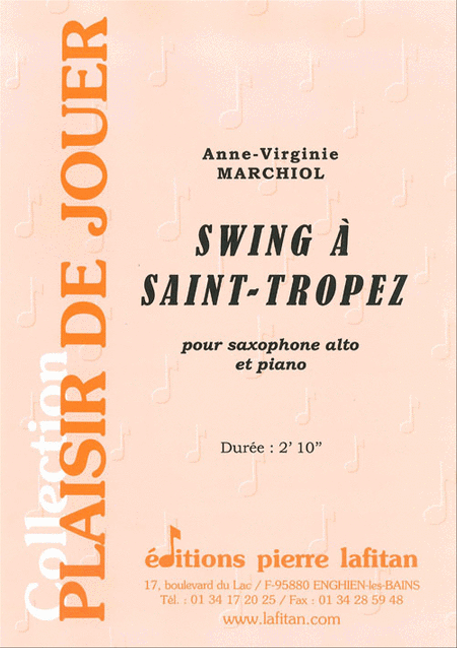 Swing a Saint-Tropez Alto Saxophone scores gallery preview page 1