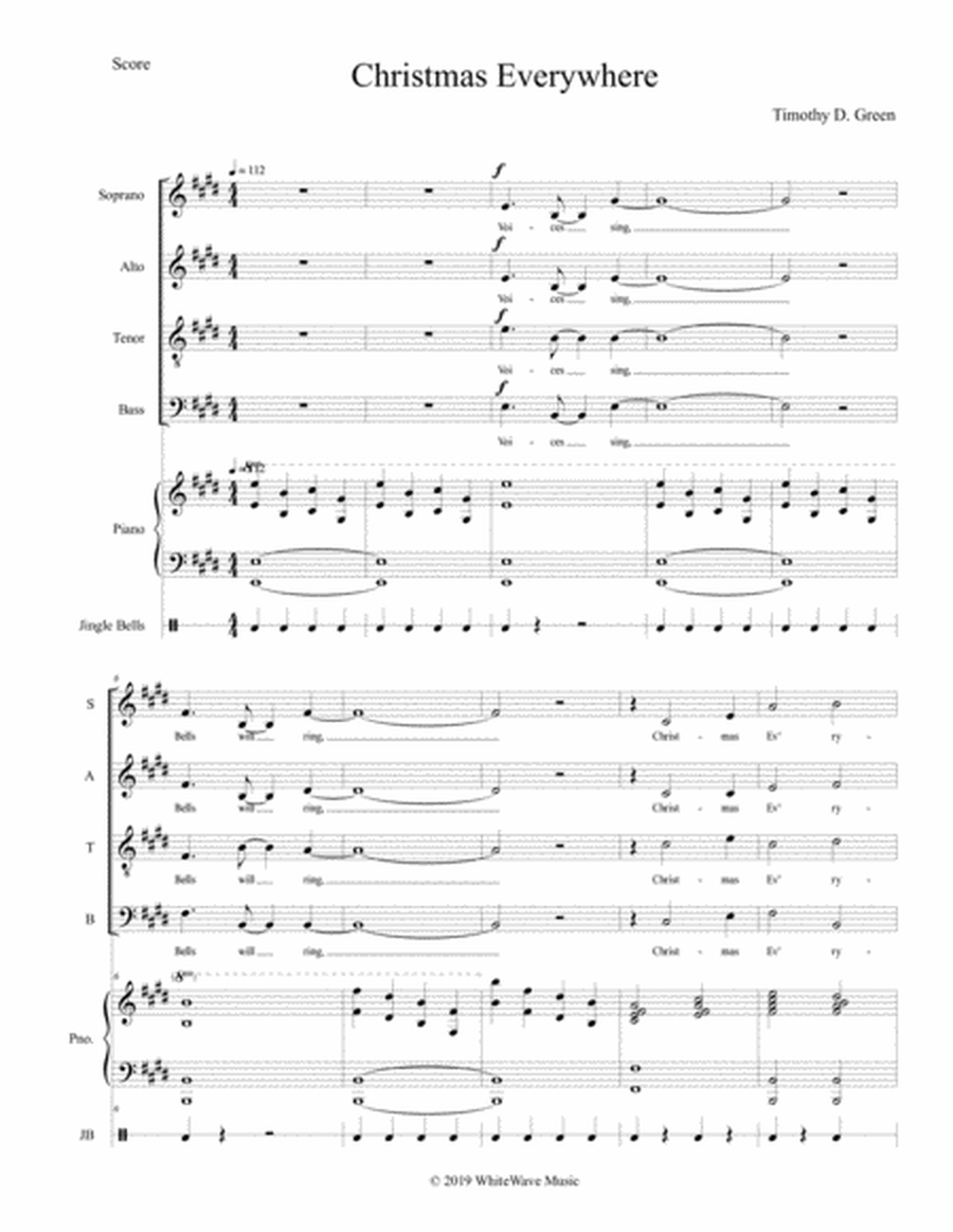 Christmas Everywhere - SATB image number null