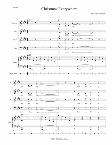 Christmas Everywhere - SATB image number null