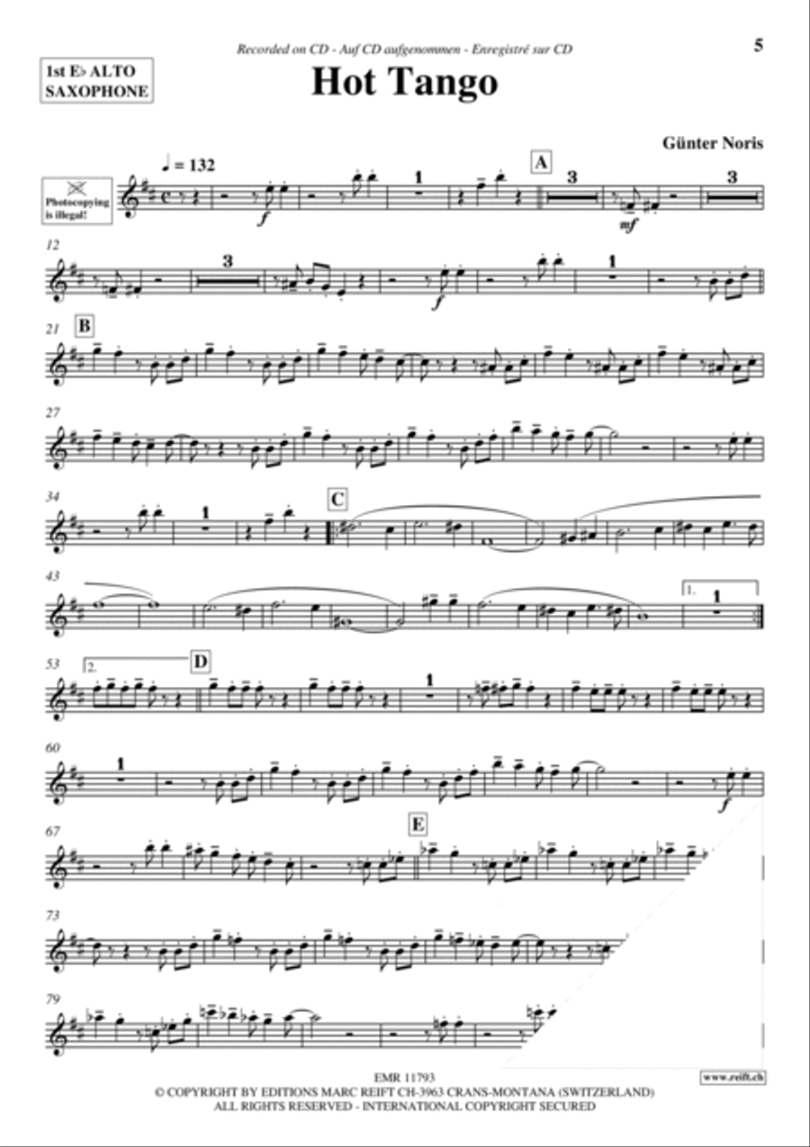 Play The 1st Alto Sax With The Ballroom Dance Orchestra Vol. 6 Alto Saxophone scores gallery preview page 6