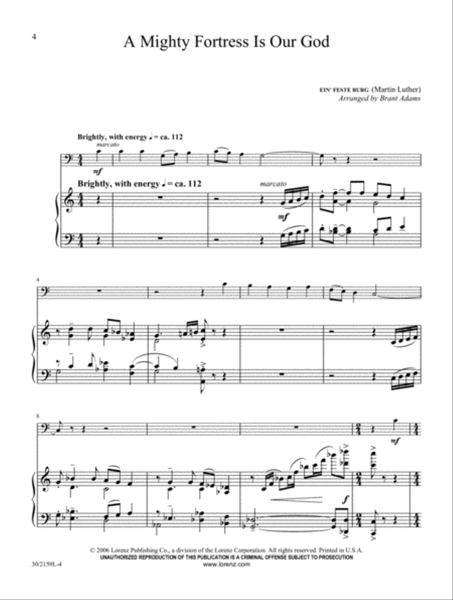 Trombone or Euphonium Solos for Worship Euphonium scores gallery preview page 2