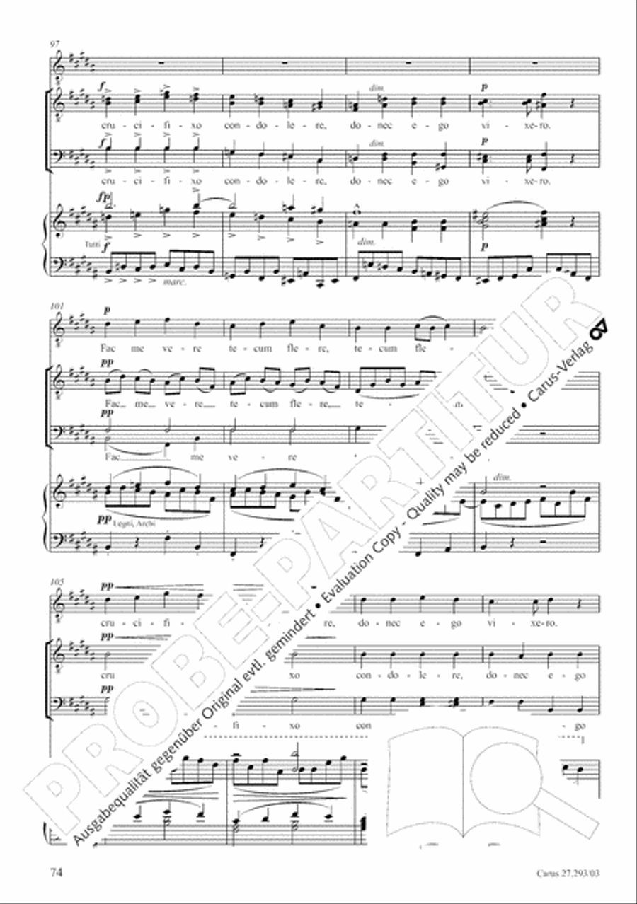 Stabat mater 4-Part scores gallery preview page 81