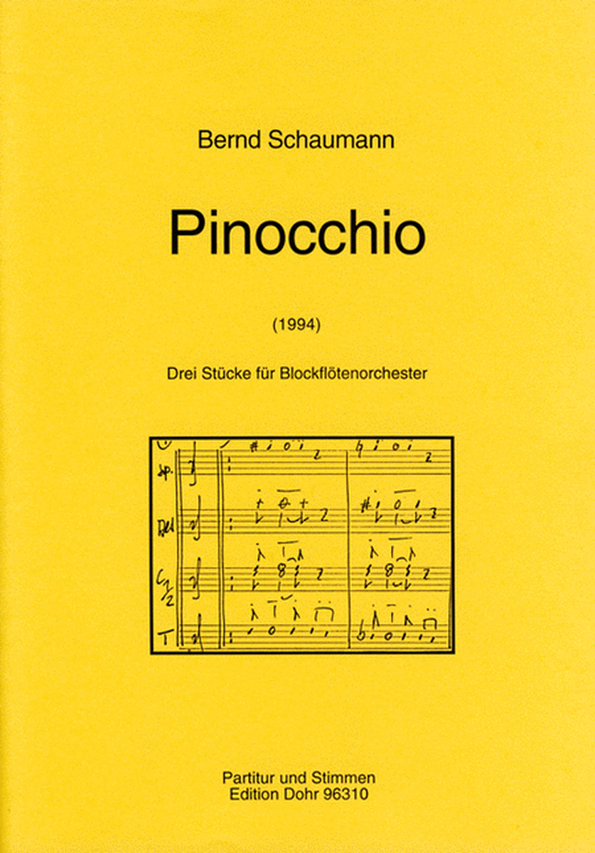 Pinocchio (1994) -Drei Stücke für Blockflötenorchester-