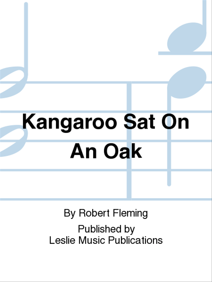 Kangaroo Sat On An Oak 4-Part scores gallery preview page 1