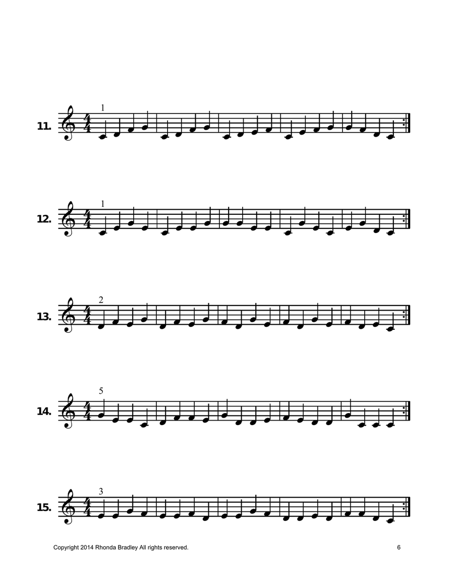 The Reading Book Note Reading exercises Piano Method scores gallery preview page 6