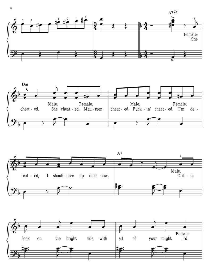 Tango: Maureen Easy Piano scores gallery preview page 4