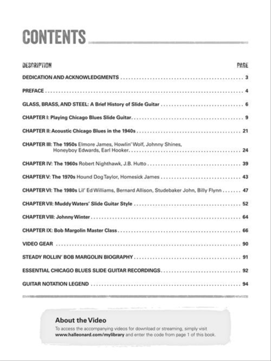 Chicago Blues Slide Guitar Electric Guitar scores gallery preview page 3