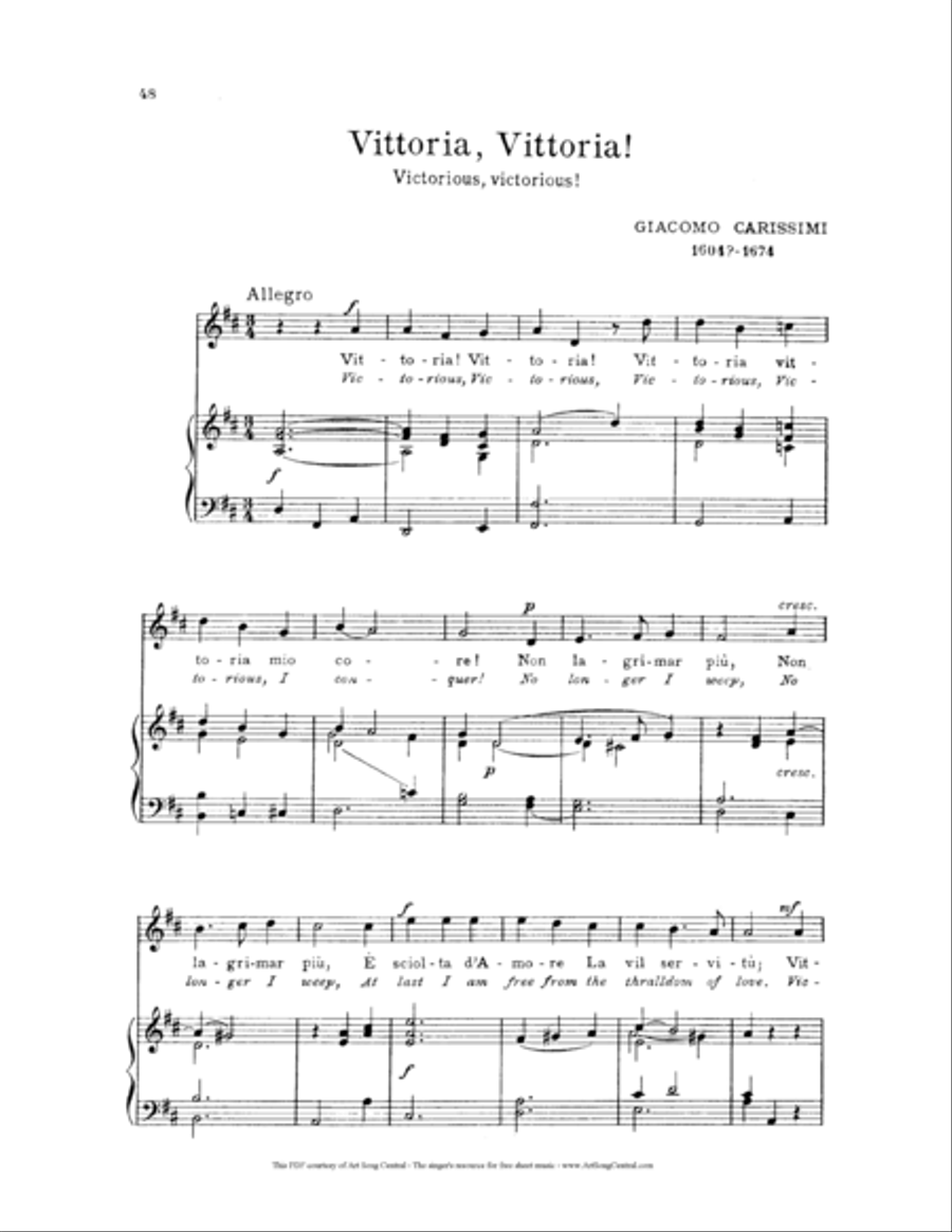 Vittoria Piano Solo scores gallery preview page 1