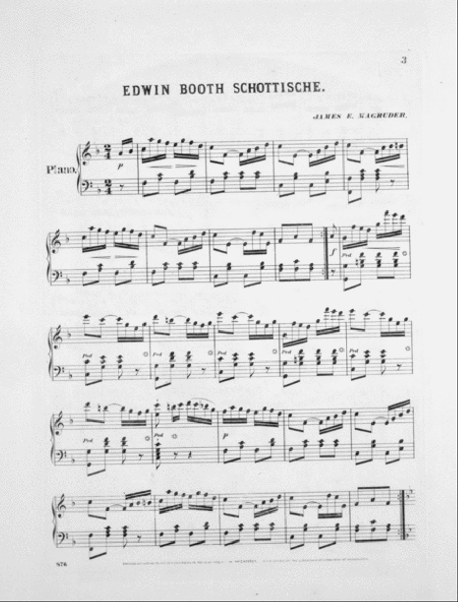 Edwin Booth Schottische Piano Solo scores gallery preview page 2