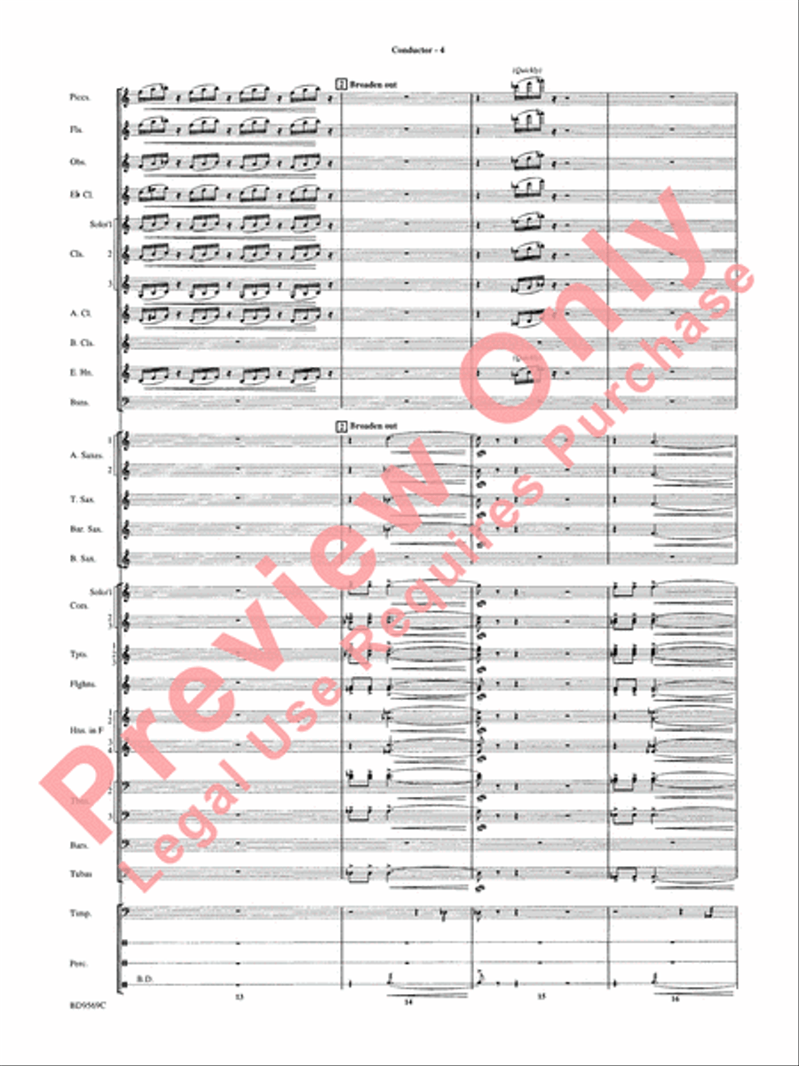 Jericho Concert Band scores gallery preview page 9