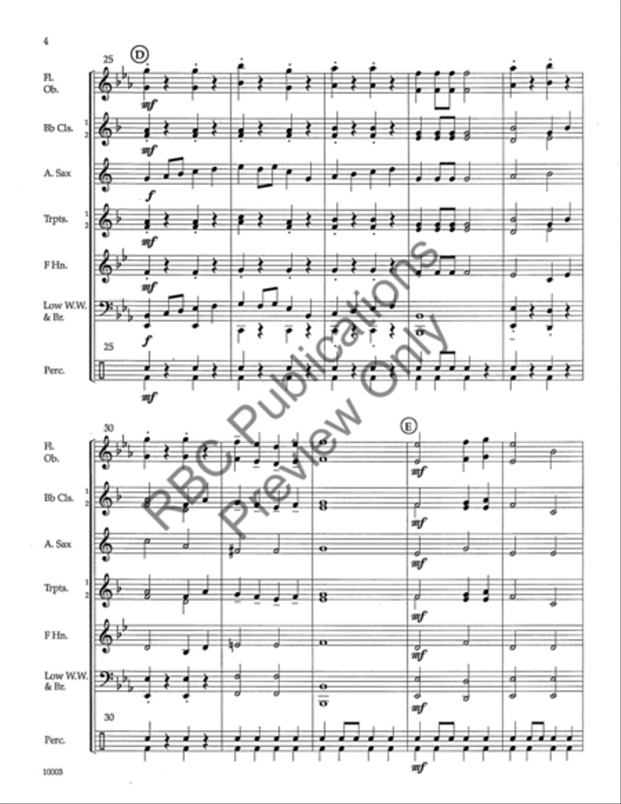 Langham Creek Concert Band scores gallery preview page 7