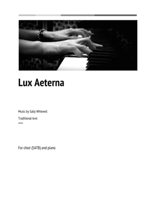 Lux Aeterna (SATB)