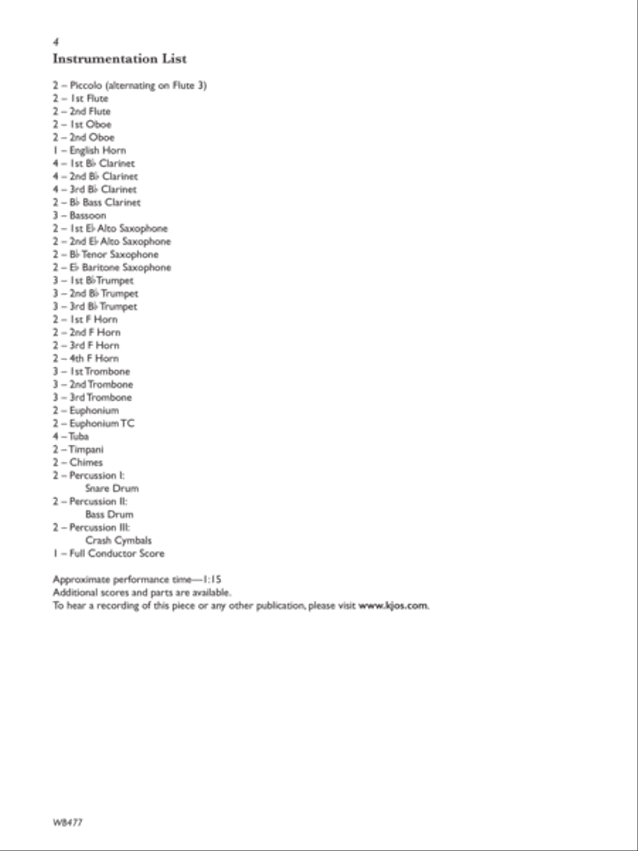 A Jack Stamp Suite: Movement 1: Ankrovag Fanfare Concert Band scores gallery preview page 2
