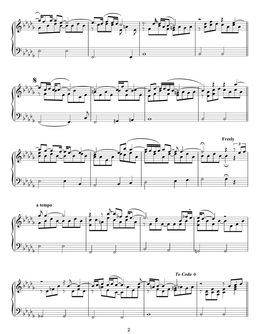 Autumn Leaves (Les Feuilles Mortes) Piano Solo scores gallery preview page 2