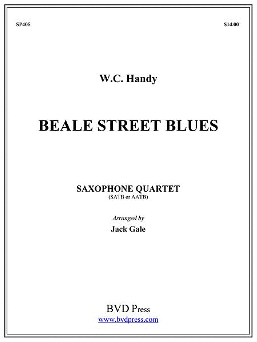 Beale Street Blues Saxophone Quartet scores gallery preview page 1