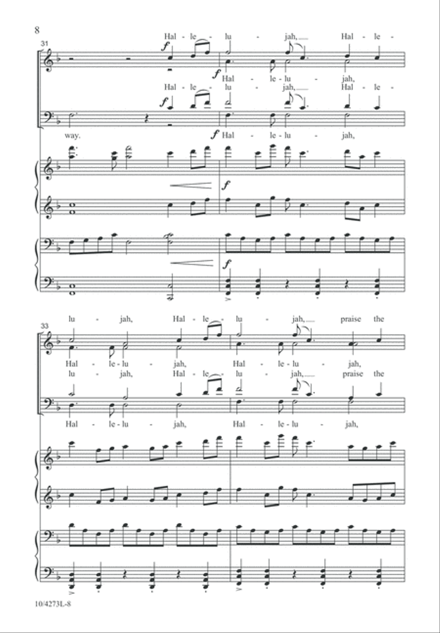 Hark, I Hear the Harps Eternal 4-Part scores gallery preview page 9