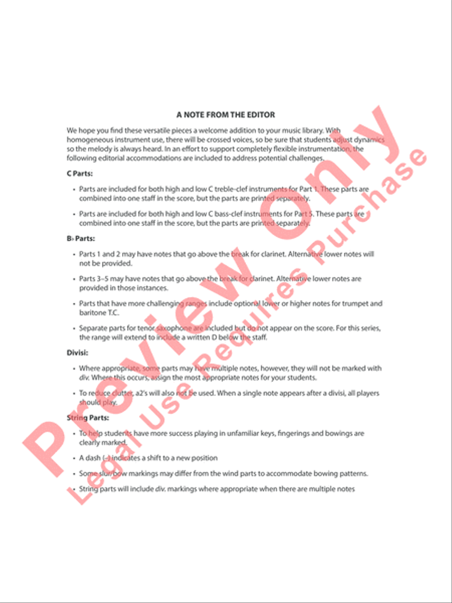 Shine Bright Concert Band scores gallery preview page 4