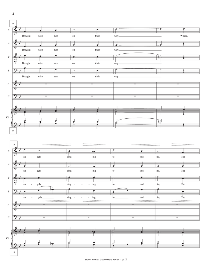 Star of the East Star of the East 4-Part scores gallery preview page 2