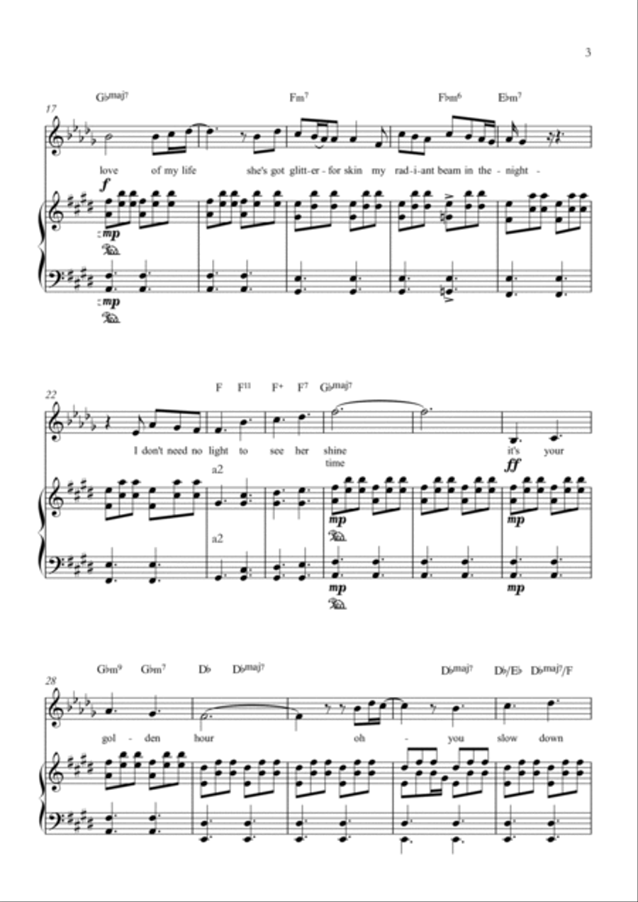 Golden Hour Alto Saxophone scores gallery preview page 3