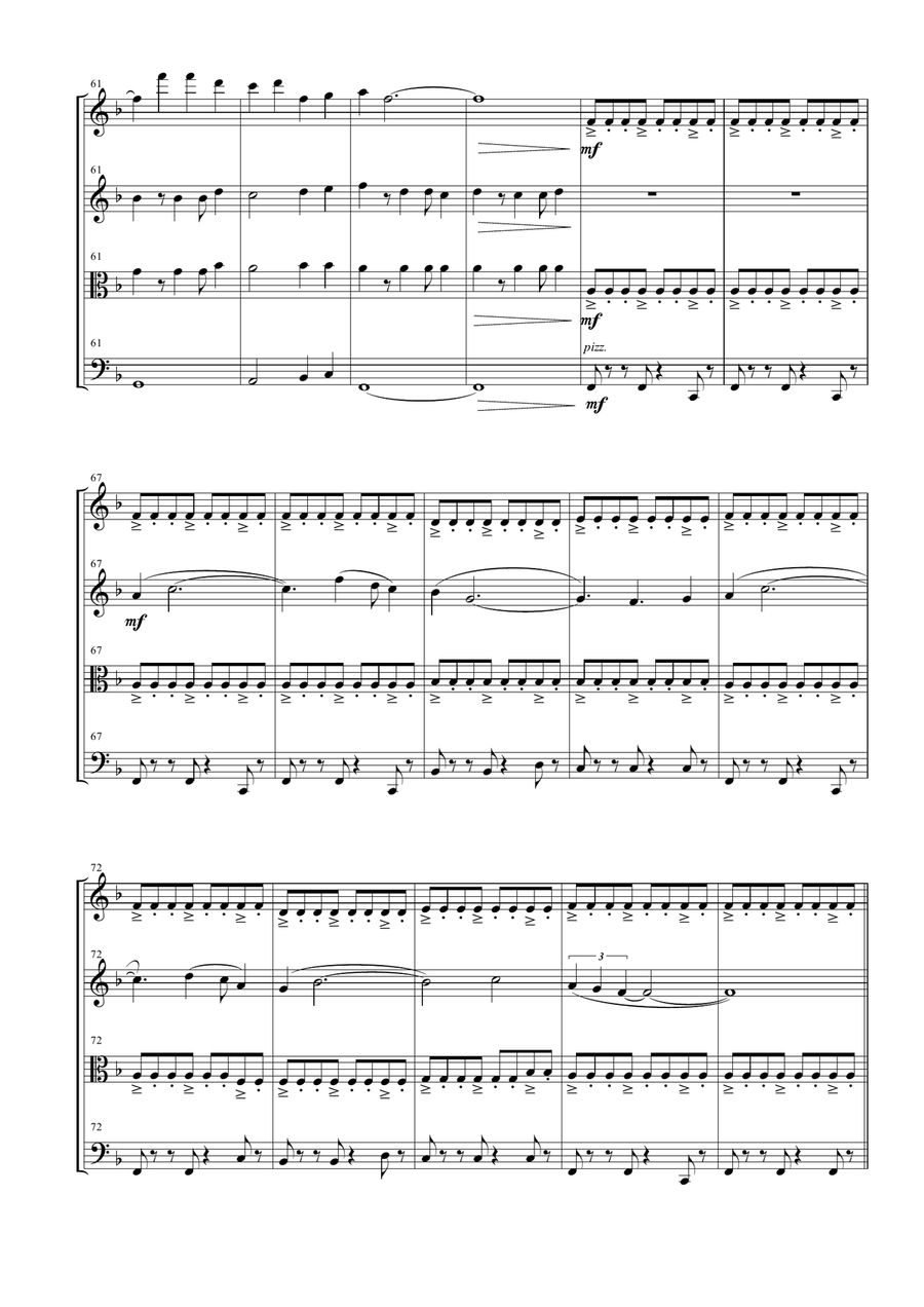 The Magnificent Seven String Quartet scores gallery preview page 5