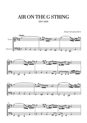 Johann Sebastian Bach - Air on the G String for Violin and Bassoon
