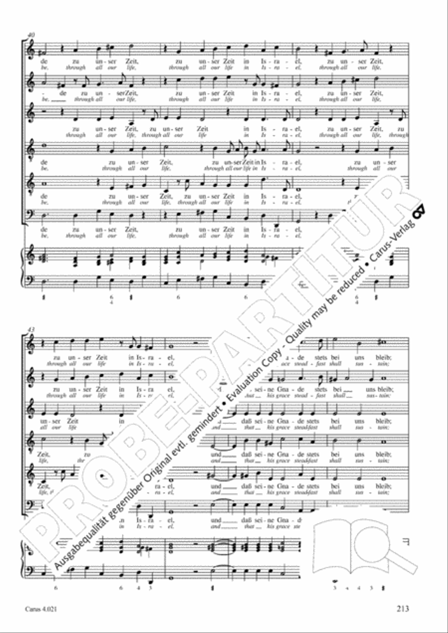 Schein: Israelsbrunnlein. Fontana d'Israel. Complete edition Choir scores gallery preview page 220