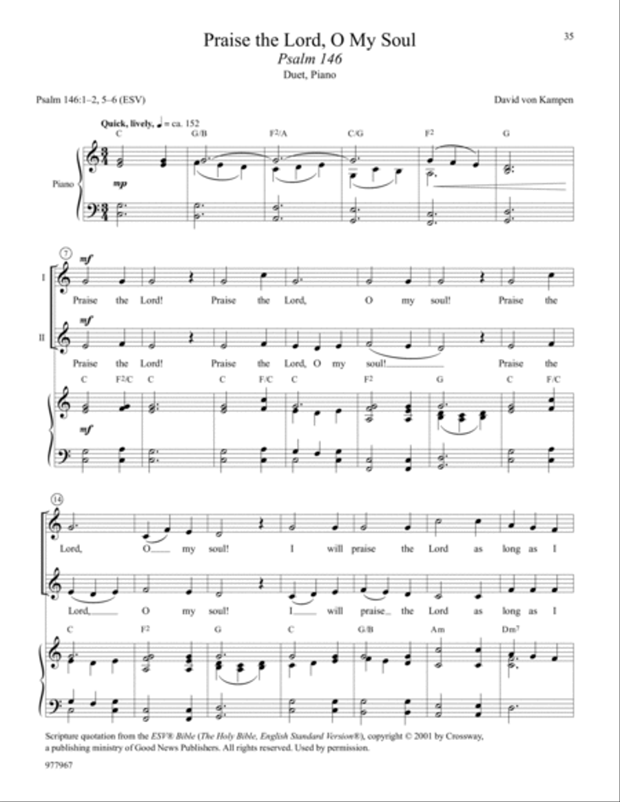 Sacred Solos and Duets Unison Choir scores gallery preview page 11