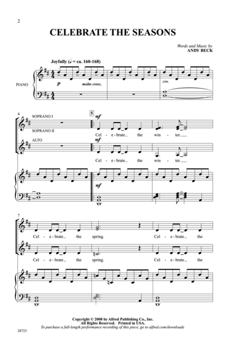 Seasons Seasons Women's Choir scores gallery preview page 2