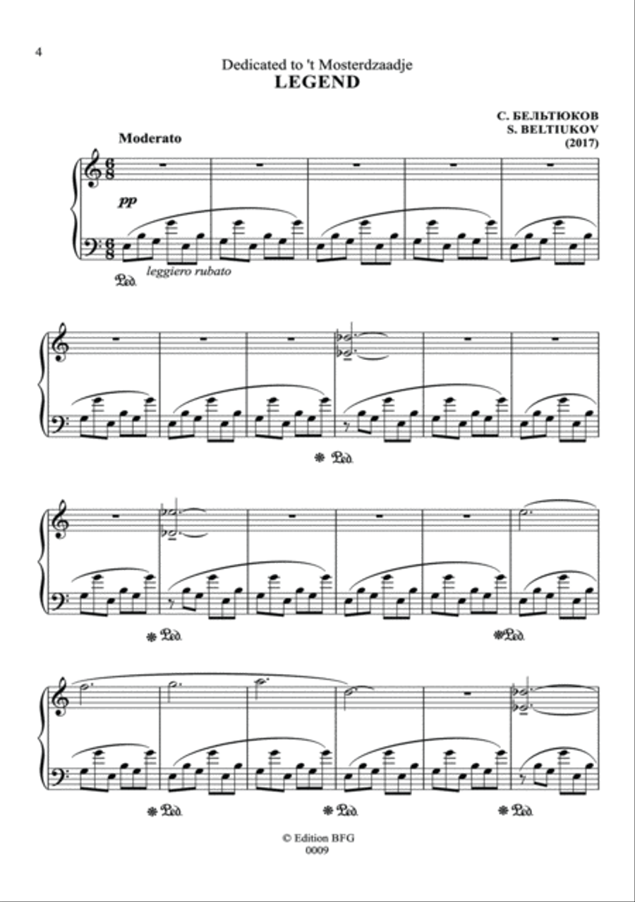 Selected works for piano & ensembles Violin Solo scores gallery preview page 5