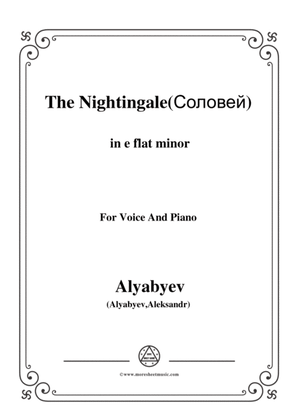 Alyabyev-The Nightingale(Соловей) in e flat minor, for Voice and Piano