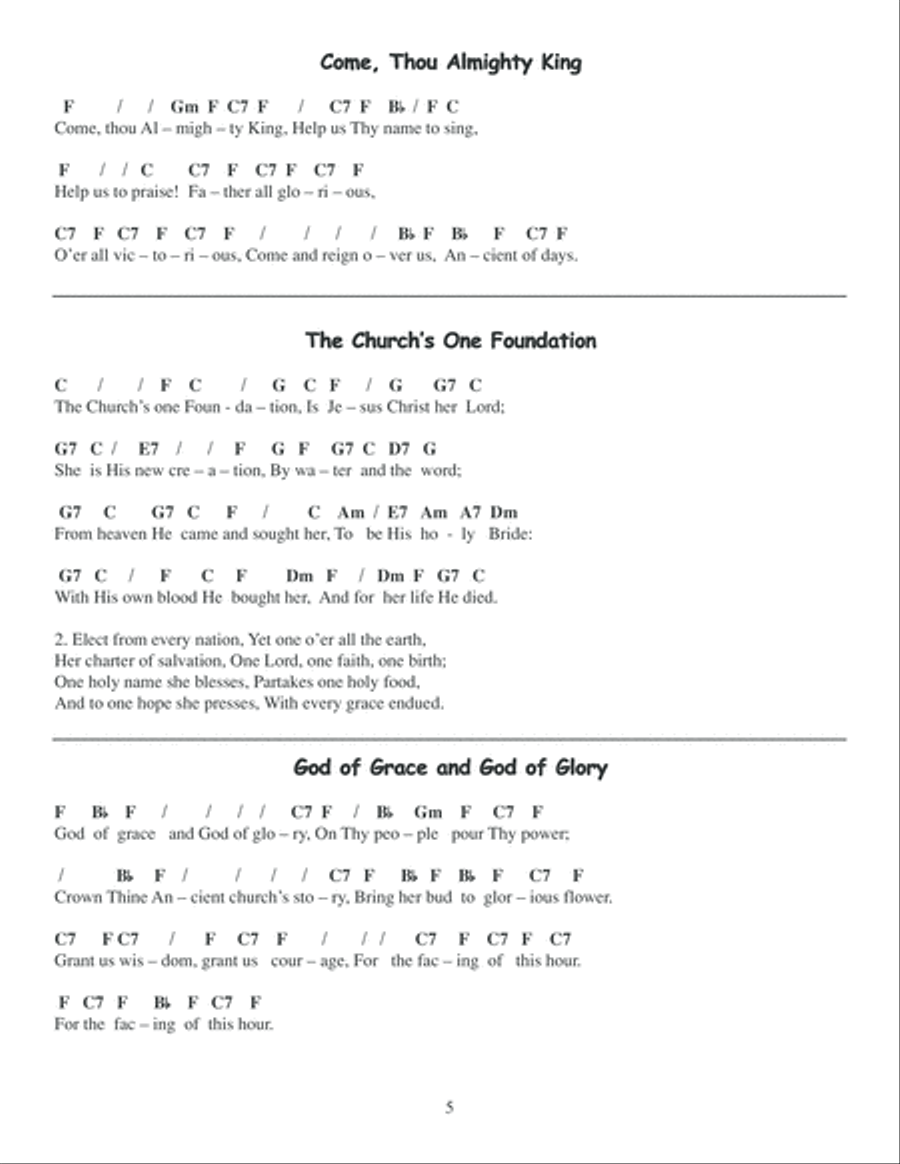 A Treasury of Hymns and Spirituals Piano scores gallery preview page 6