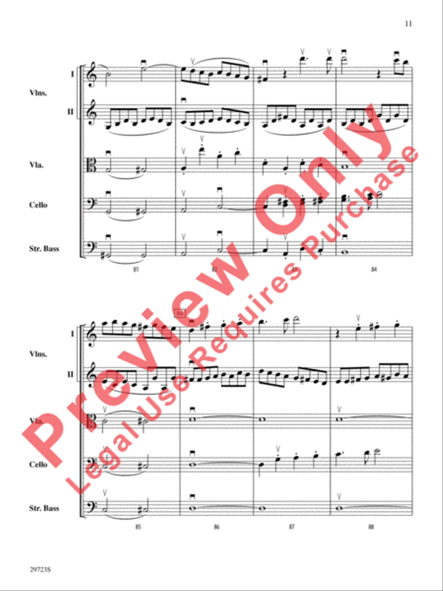 Symphony No. 41 String Orchestra scores gallery preview page 12