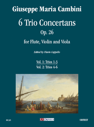 Book cover for 6 Trio Concertans Op. 26 for Flute, Violin and Viola - Vol. 1: Trios 1-3