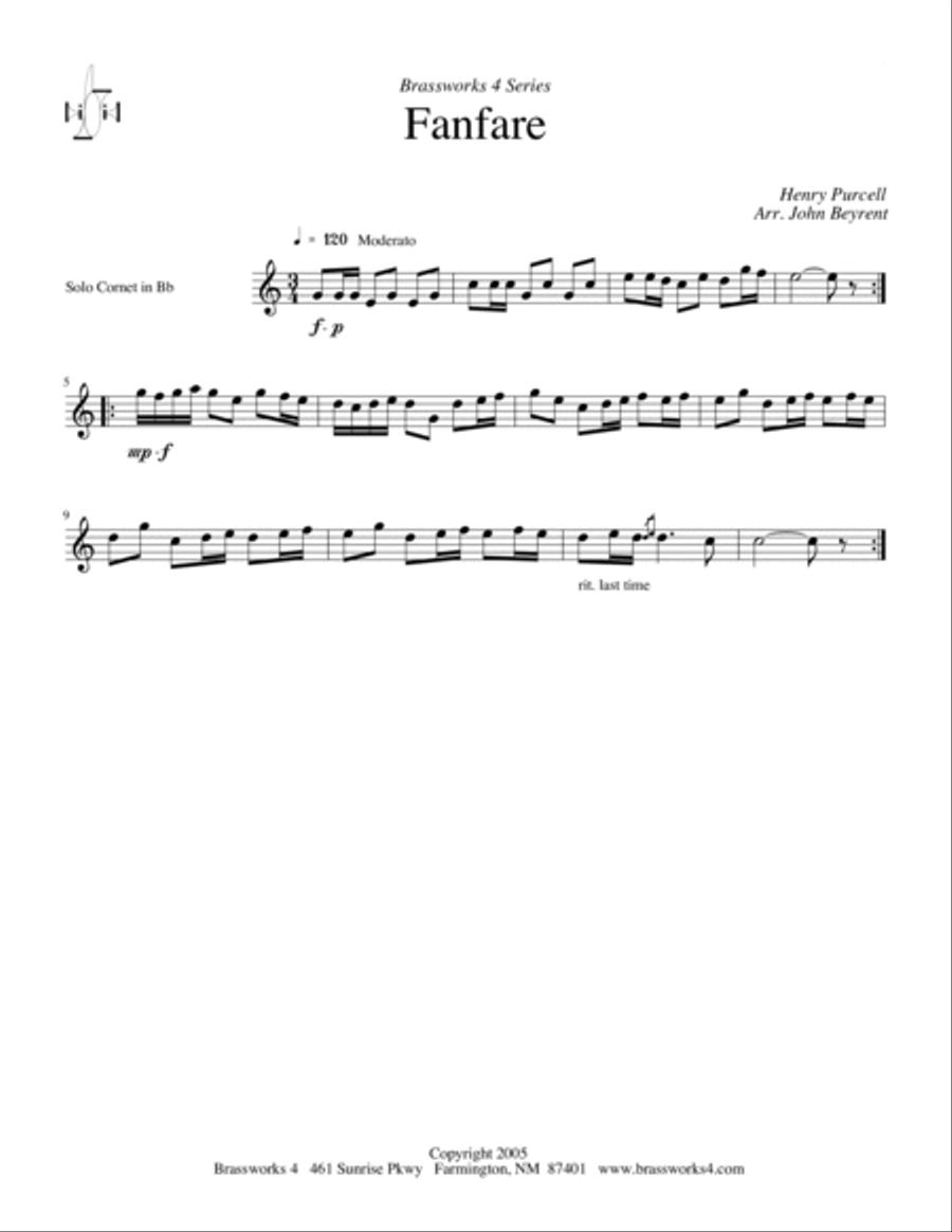 Fanfare Brass Band scores gallery preview page 4