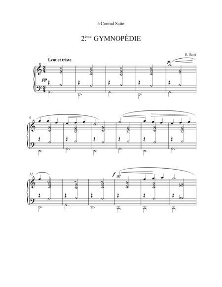 Gymnopédies - Erik Satie 