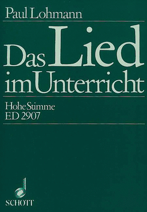Book cover for Das Lied im Unterricht - Volume 1