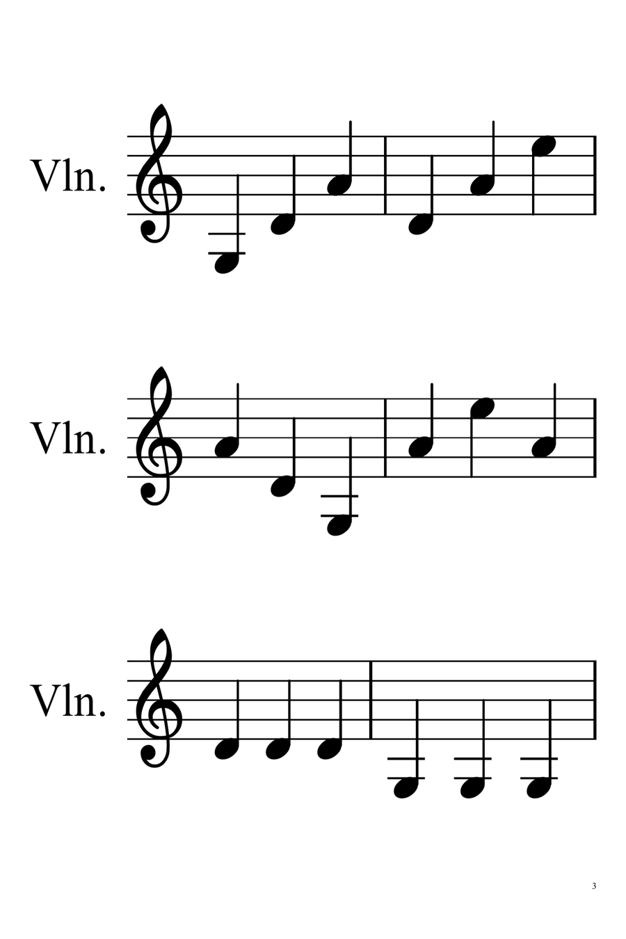 Music flash cards for beginning violin students Violin Solo scores gallery preview page 6
