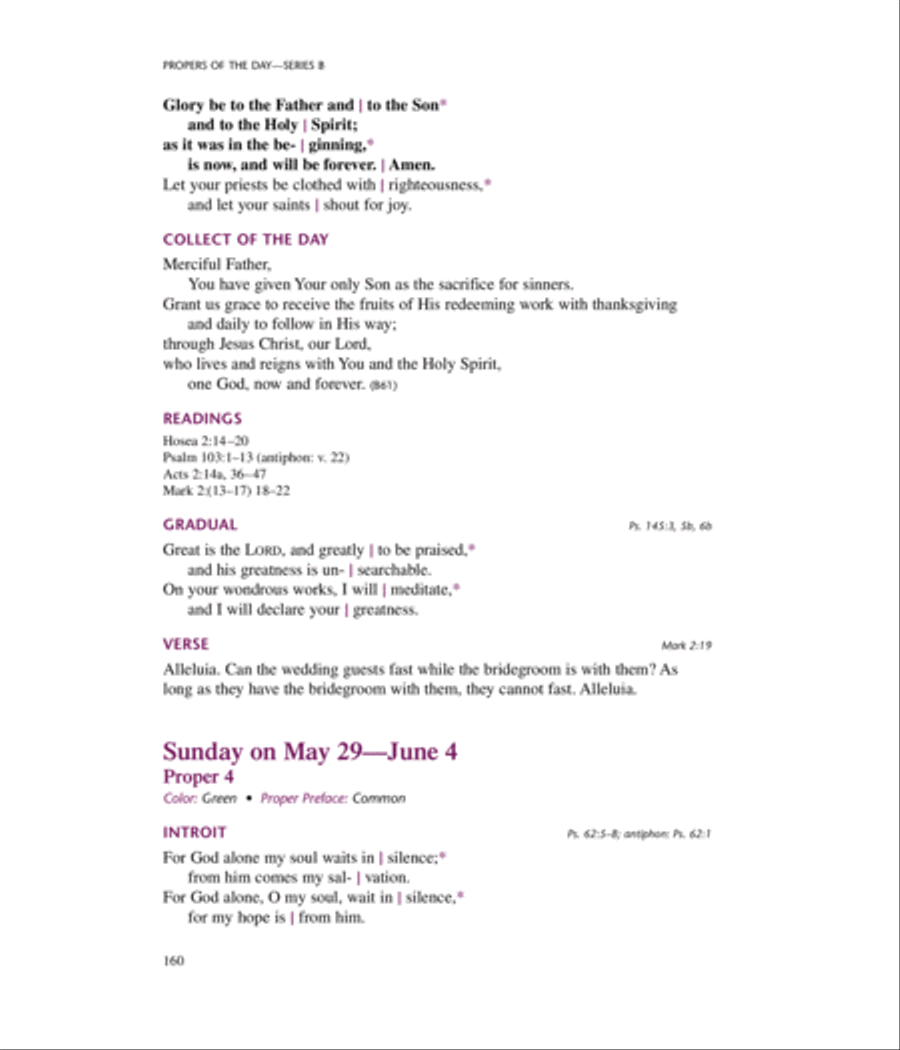 Lutheran Service Book: Propers of the Day Choir scores gallery preview page 14