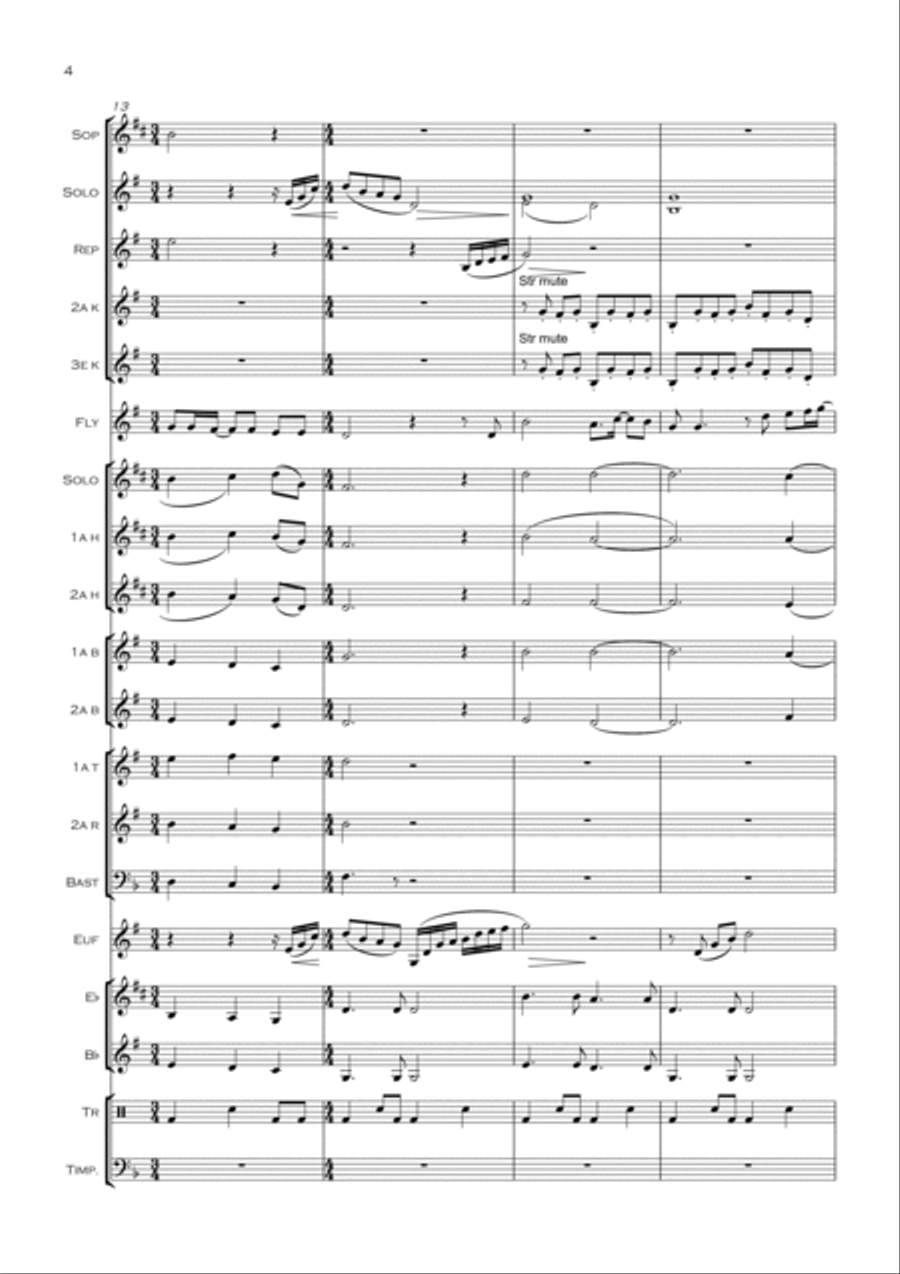 Stad I Ljus Brass Band scores gallery preview page 4