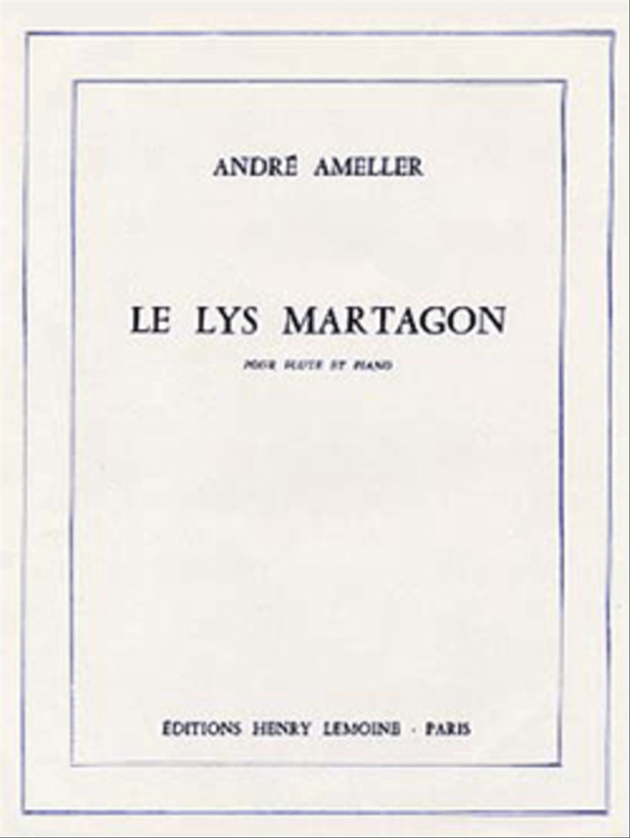 Le Lys Martagon Flute Solo scores gallery preview page 1